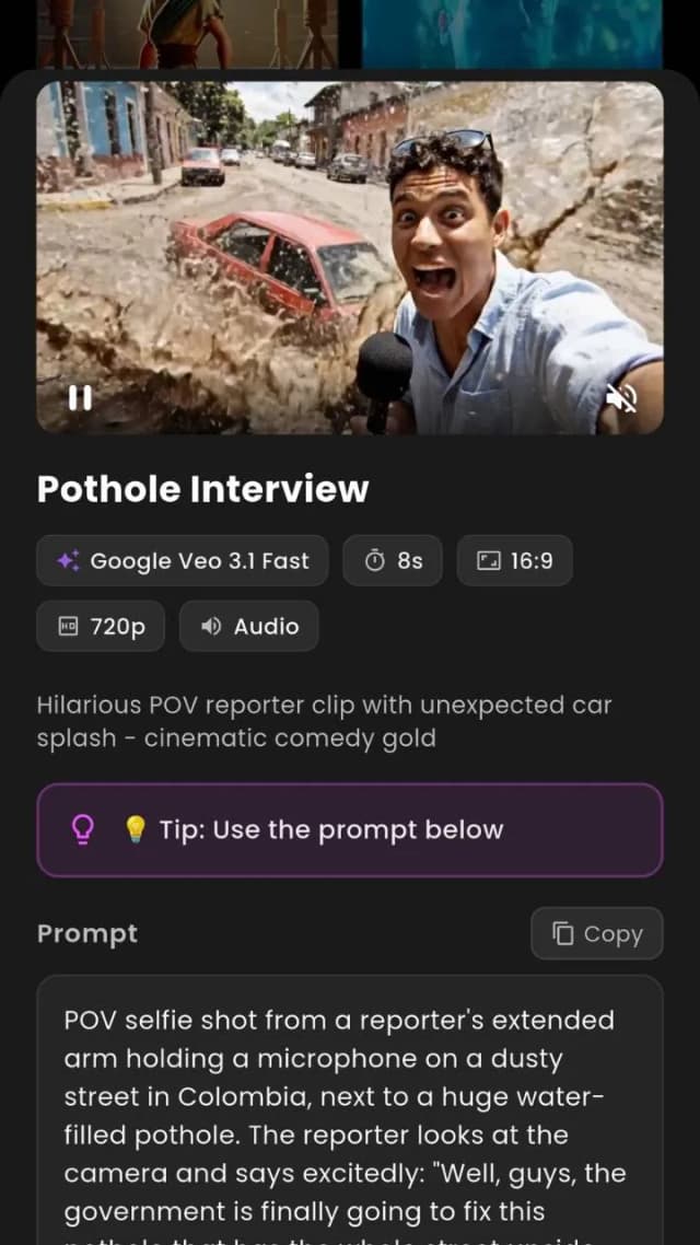 VIBE app screenshot